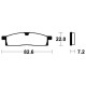 Cross brake pads Bendix MO89