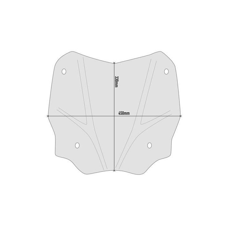 Givi smoke bubble 33 x 45 cm (D1181S) Honda SH125/150/350