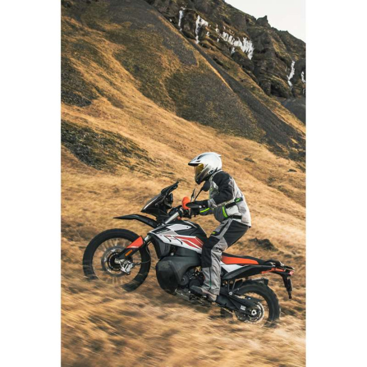 Pantalon moto Icon RAIDEN Grey/Hi-Viz