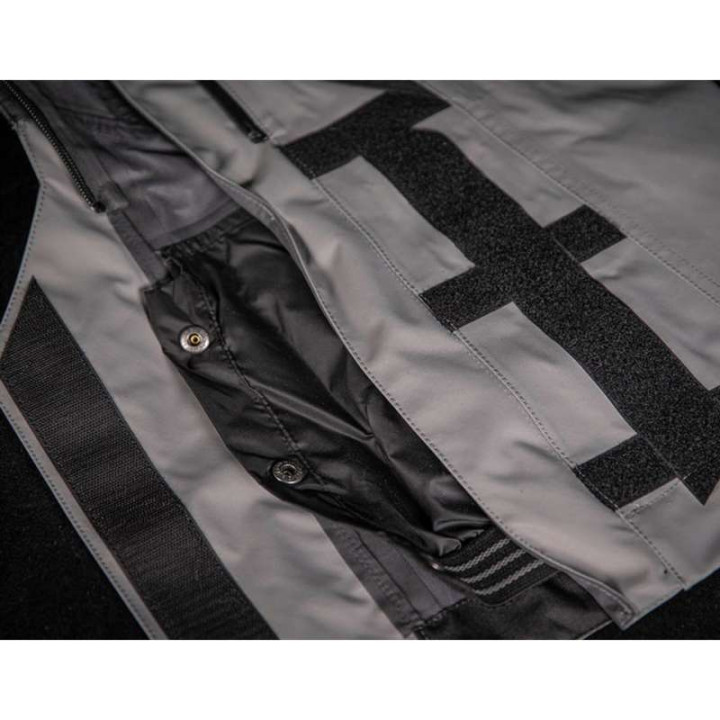 Pantalon moto Icon RAIDEN Grey/Hi-Viz