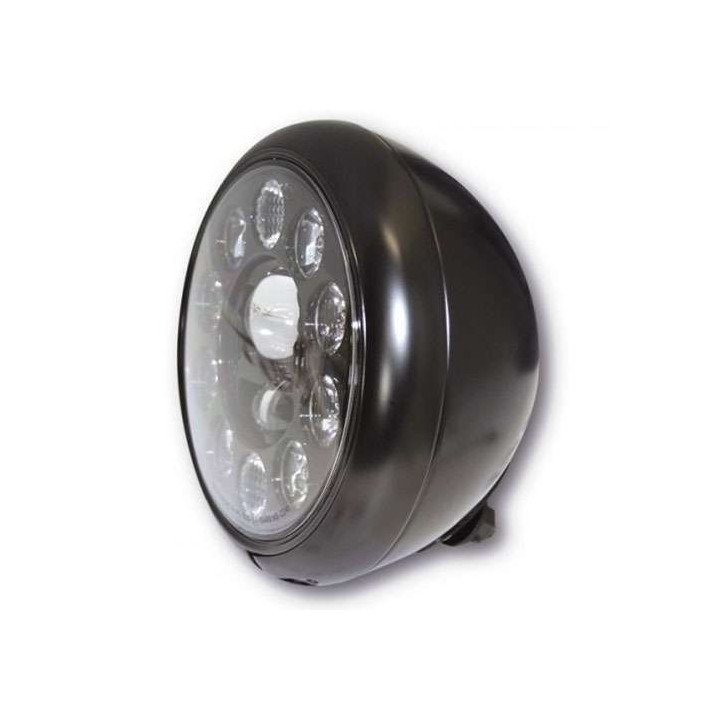 HIGHSIDER HD-STYLE 7-inch LED motorcycle headlight Type 1 Black
