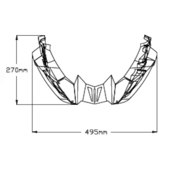 Sabot moteur Puig carbone (20646C) Yamaha MT-09 / TRACER 9 21-
