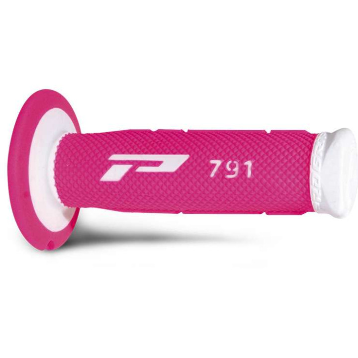 Poignées moto cross ProGrip 791 (Base blanche ou fluo)