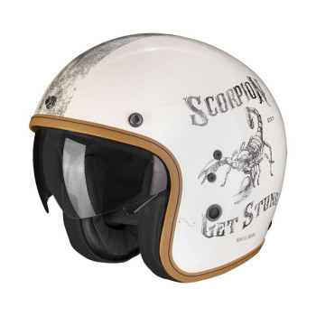 Scorpion BELFAST EVO PIQUE Beige / Black Helmet