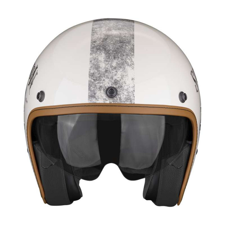 Casque Scorpion BELFAST EVO PIQUE Beige / Noir Casque Scorpion BELFAST EVO PIQUE Beige / Noir