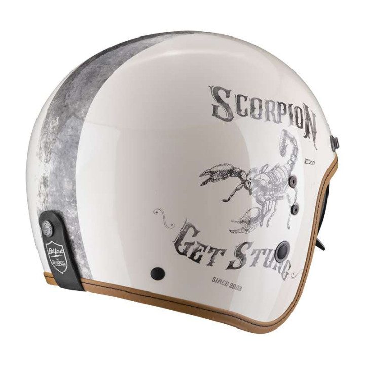 Casque Scorpion BELFAST EVO PIQUE Beige / Noir Casque Scorpion BELFAST EVO PIQUE Beige / Noir