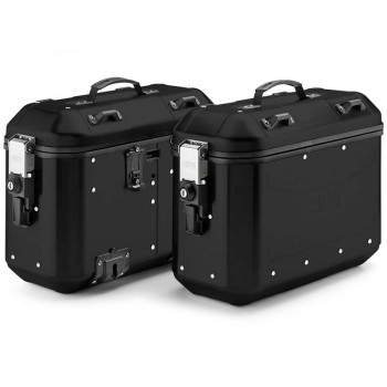 Valises latérales Givi Monokey DOLOMITI Trekker Alu Noir 2x36L