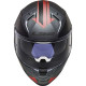 LS2 FF811 VECTOR II SPLITTER Titanium/Red motorcycle helmet 22.06
