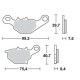 Brake pads sinter BRAKING 905CM44