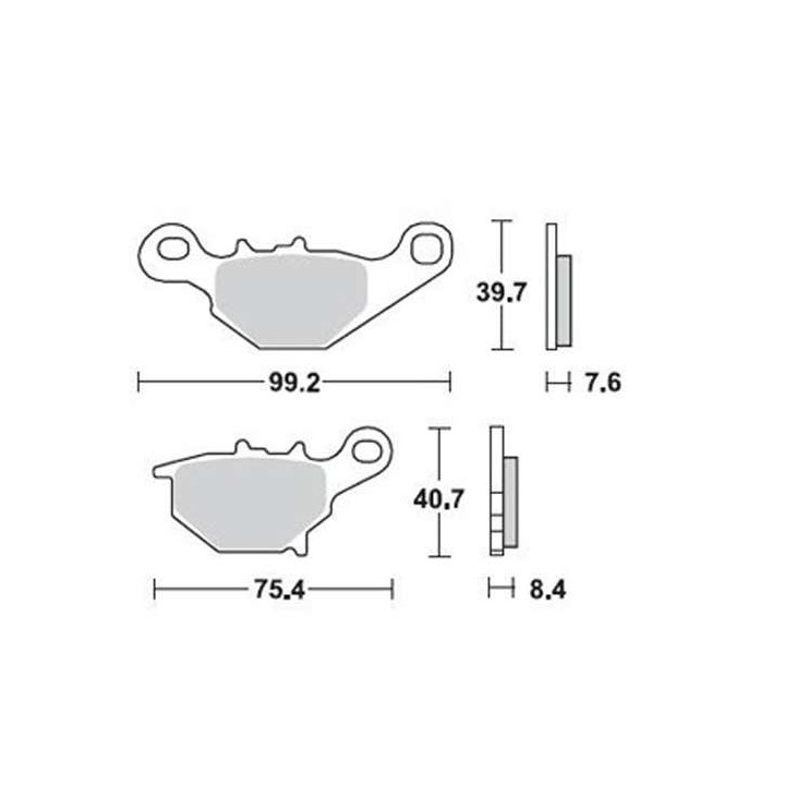 Brake pads sinter BRAKING 905CM44