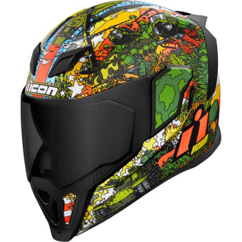 Casque moto Icon AIRFLITE GP23 GREEN Casque moto Icon AIRFLITE GP23 GREEN