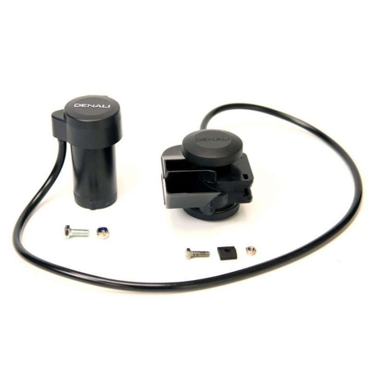 Klaxon moto DENALI SoundBomb Split 120dB + faisceau