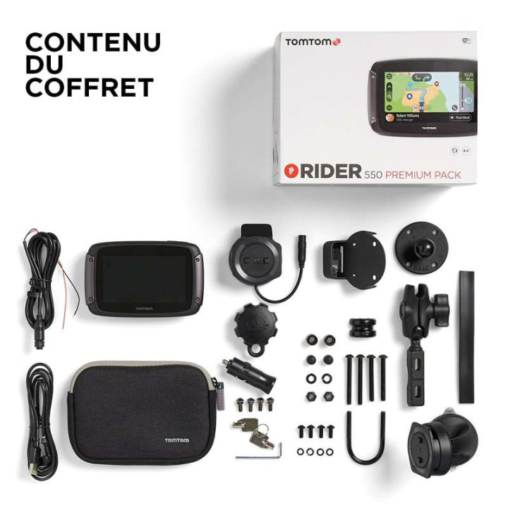 GPS moto TomTom RIDER 550 PREMIUM