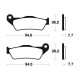 Brake pads motorcycle metal fried Tecnium MR171