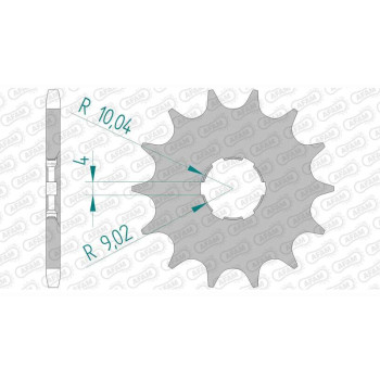 AFAM 13 teeth not 420 type 22101 Suzuki TS 50 X Auto