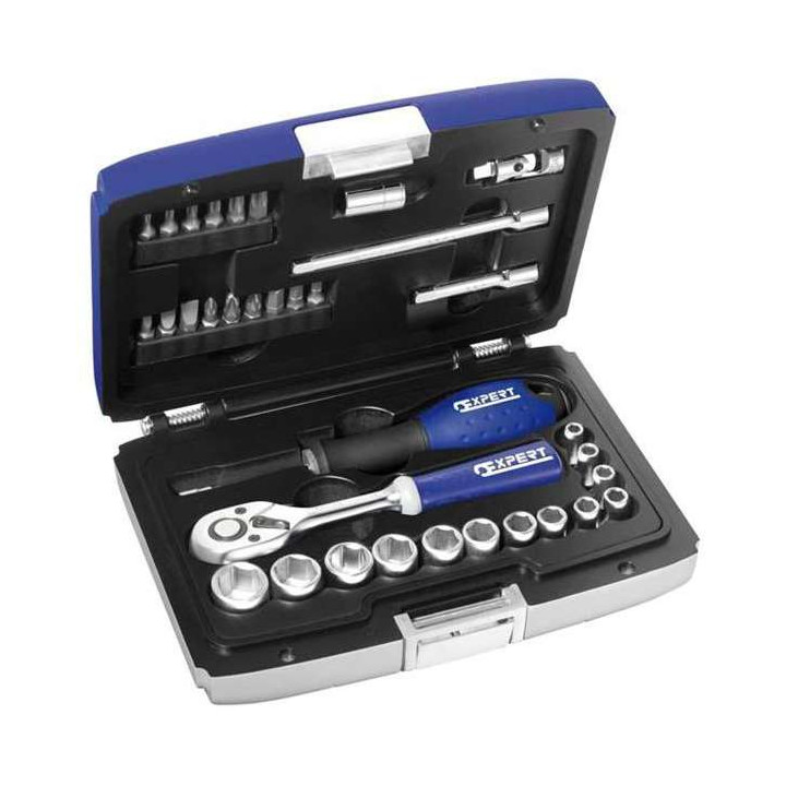 Coffret douilles et cliquet Expert Stanley 1/4
