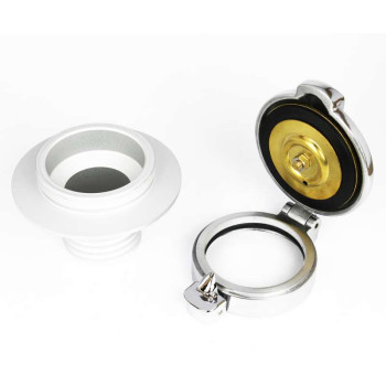 Trappe à essence vintage MONZA 2,5" + adaptateur BMW R70 R80 R90