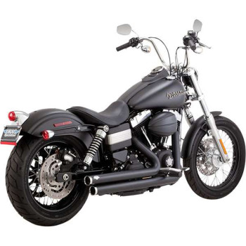 Échappement Vance & Hines BIG SHOTS BLACK (47938) Harley DYNA 07-17