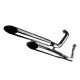 Ligne complète homologuée LeoVince SilverTail K02 (2228) Honda VT600C SHADOW