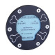 IMC skull and crossbones insurance sticker holder on fork tube