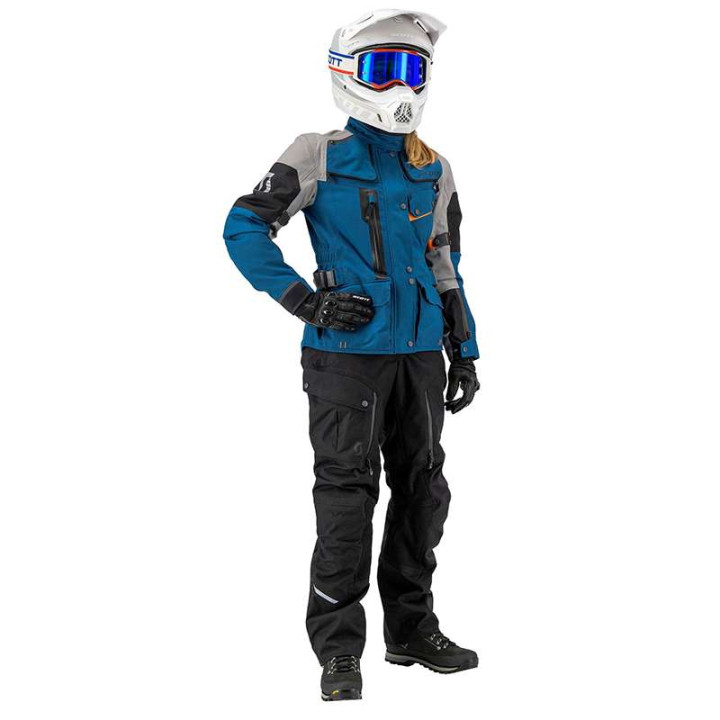 Veste femme moto Scott VOYAGER DRYO Women BLUE/GREY