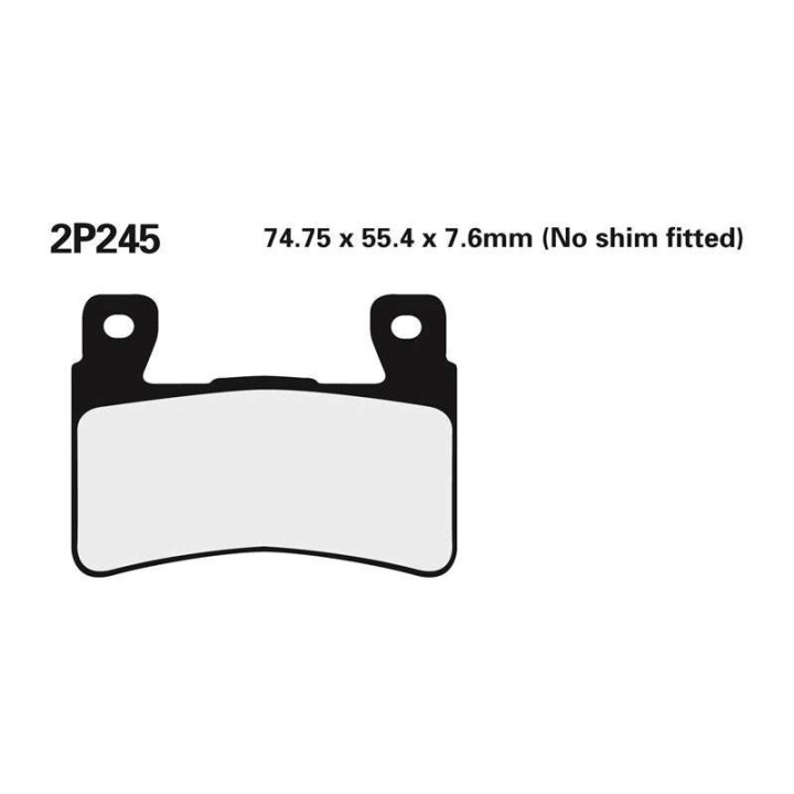 Plaquettes de frein semi-metal Nissin 2P245 NS