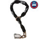Bloque disque moto alarmé SRA ABUS Granit Detecto X-Plus 8008 2.0 + chaîne 12KS Black Loop