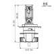 Ampoule phare LED H4 12V 16W/2200 lumens