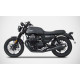 Silencieux homologués (X2) Zard INOX Noir Moto Guzzi V7 III