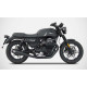 Silencieux homologués (X2) Zard INOX Noir Moto Guzzi V7 III