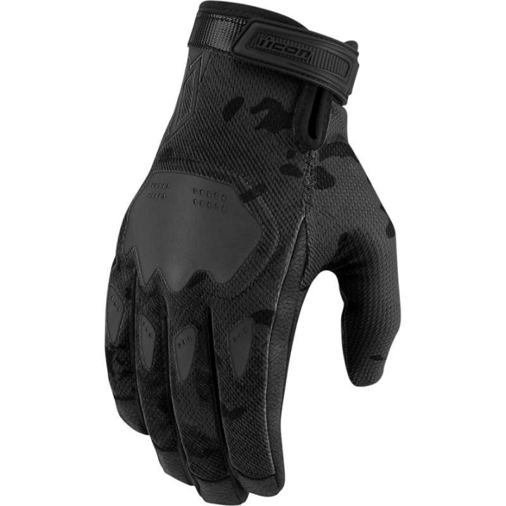 Icon HOOLIGAN CAMO CE motorcycle gloves