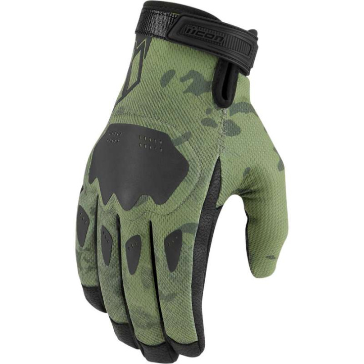 Icon HOOLIGAN CAMO CE motorcycle gloves