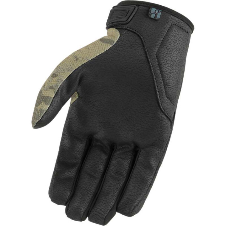 Icon HOOLIGAN CAMO CE motorcycle gloves