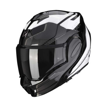 Casque moto modulable Scorpion EXO-TECH EVO ANIMO NOIR / BLANC