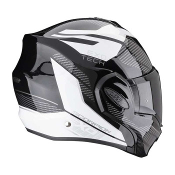 Casque moto modulable Scorpion EXO-TECH EVO ANIMO NOIR / BLANC
