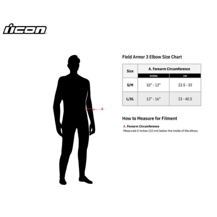 Icon FIELD ARMOR 3 motorcycle elbow pads