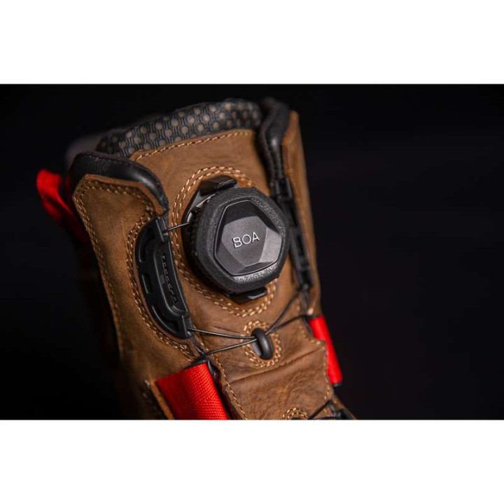 Motorcycle boots Icon STORMHAWK Brown