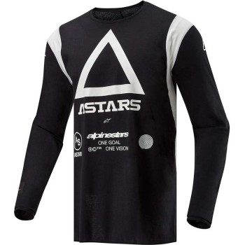 Maillot Tout terrain Alpinestars TECHDURA Noir/Blanc