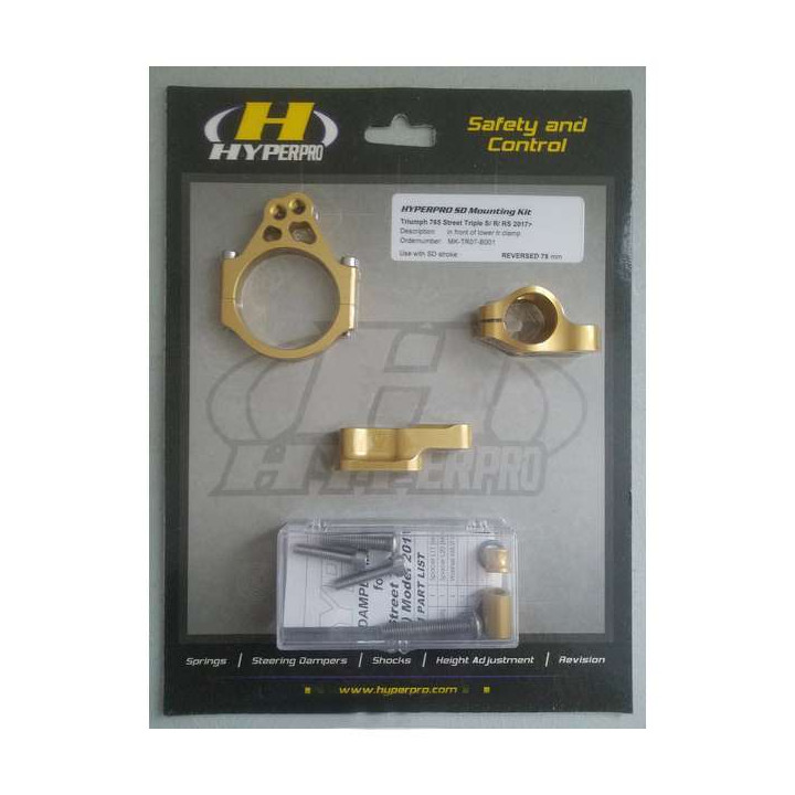 Hyperpro steering damper Triumph STREET TRIPLE R/RS/S Hyperpro steering damper Triumph STREET TRIPLE R/RS/S