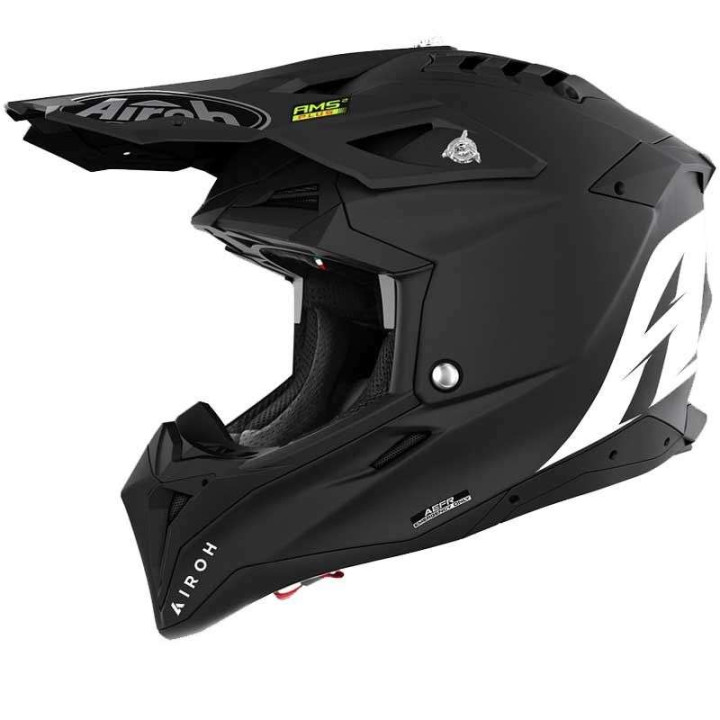 Airoh AVIATOR 3 BLACK MATTE motocross helmet Airoh AVIATOR 3 BLACK MATTE motocross helmet
