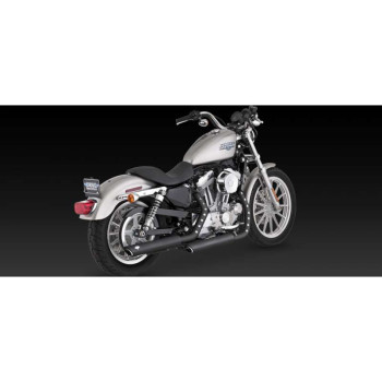Vance &amp- Hines TWIN SLASH muffler Black (46839) Harley SPORTSTER 04-13