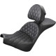 Saddlemen EXPLORER LS comfort saddle with Harley Softail 18- backrest
