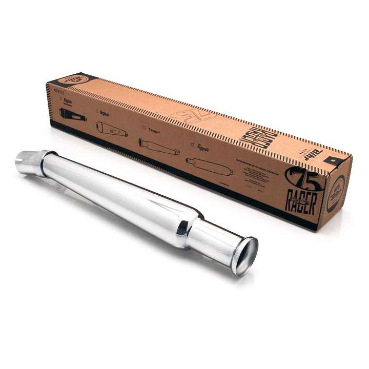 Universal silencer Bihr TRUMP Chrome - right side