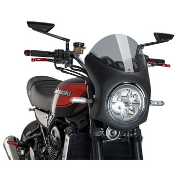 Semi-carénage Puig RETRO Noir Mat (9595) Kawazaki Z900RS