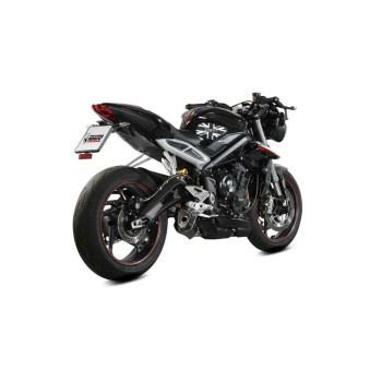 Mivv DELTA RACE approved muffler Inox black (T.019.LDRB) Triumph Street Triple 660S/765R/RS
