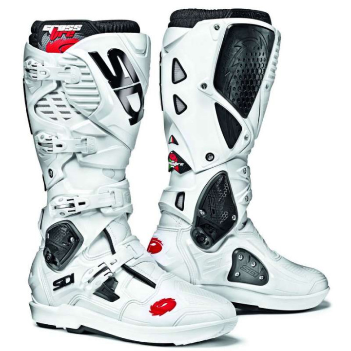 Bottes moto tout terrain SIDI CROSSFIRE 3 SRS BLANC