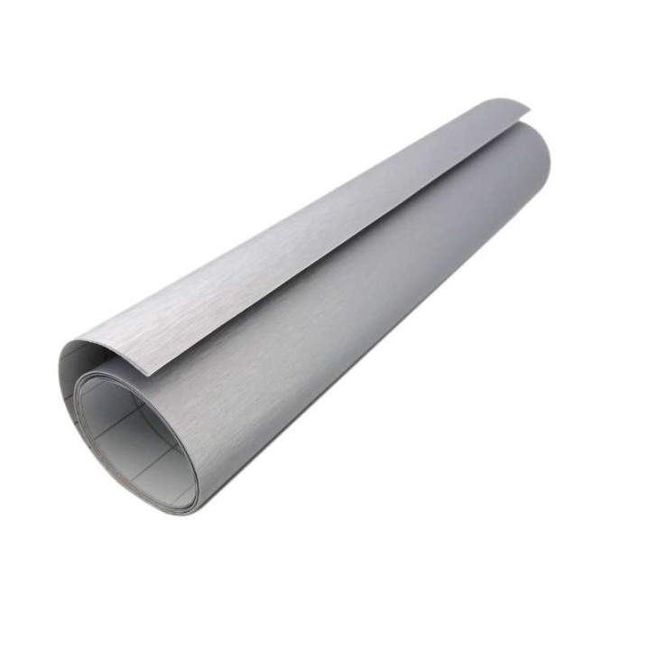 Sticker covering imitation brushed aluminium 30x150 cm
