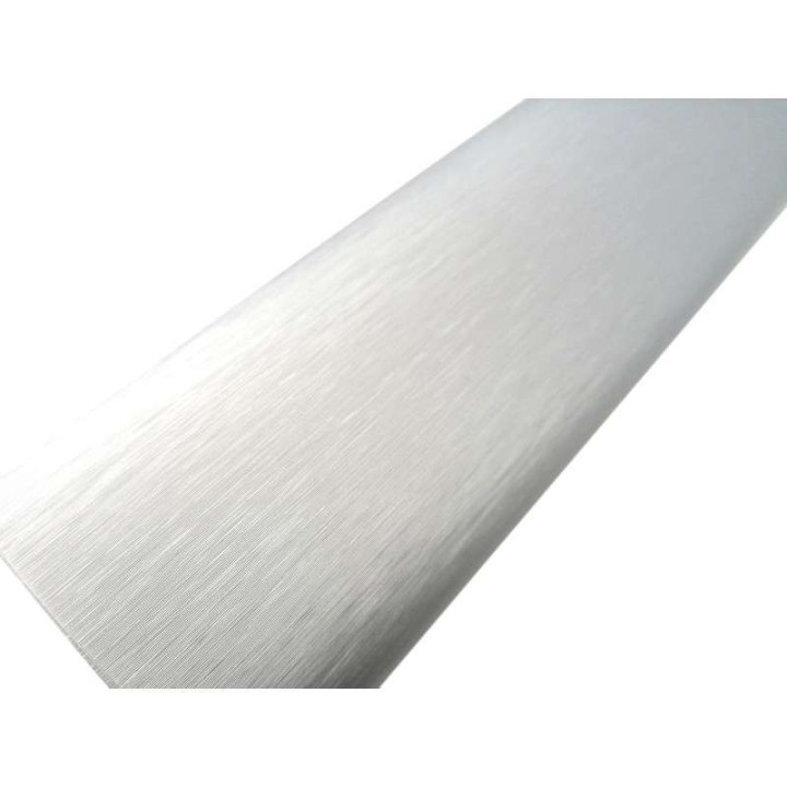 Sticker covering imitation brushed aluminium 30x150 cm