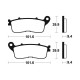Plaquettes de frein métal Fritté BENDIX MR392