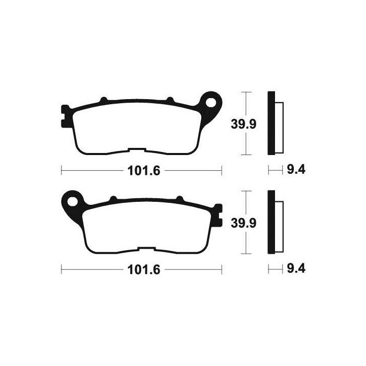 Plaquettes de frein métal Fritté BENDIX MR392